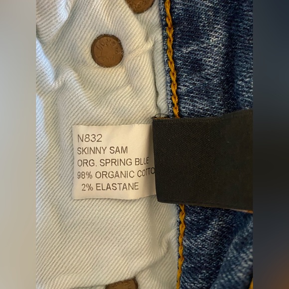 NUDIE JEANS Premium Organic Cotton Made in Italy Women's Skinny Jeans Size 26 - Picture 13 of 14